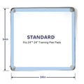 Leak-Proof Non-Slip Silicone Dog Pee Pad Holder for 24" x 24" Training Pads - Portable and Easy to Clean with Fixed Buttons