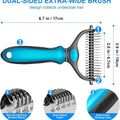Summervibes Professional Pet Grooming Brush - Dual-Sided Shedding and Dematting Comb for Dogs and Cats, Reducing Shedding and Loose Hair Effortlessly